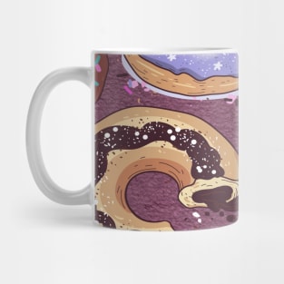 Donut Purple Pattern Mug